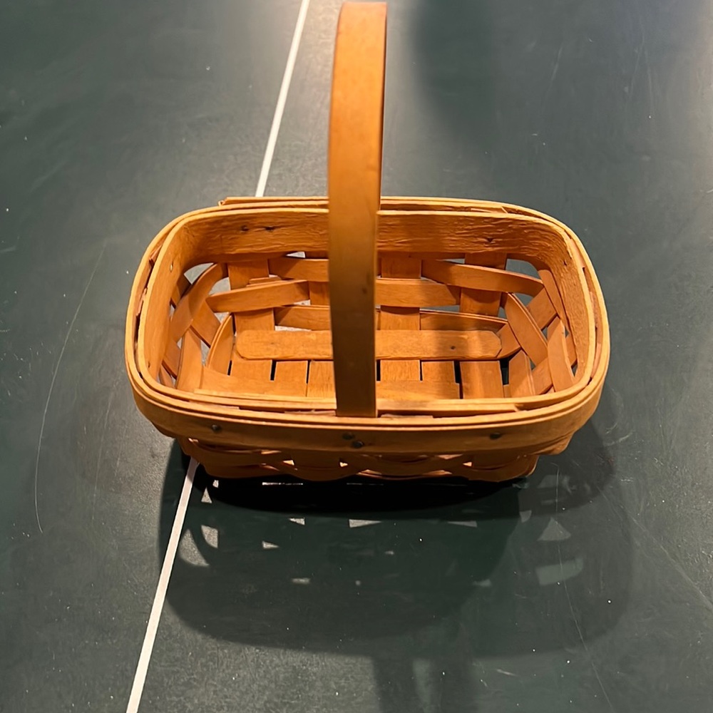 Longaberger mini basket handwoven 6x4 in size